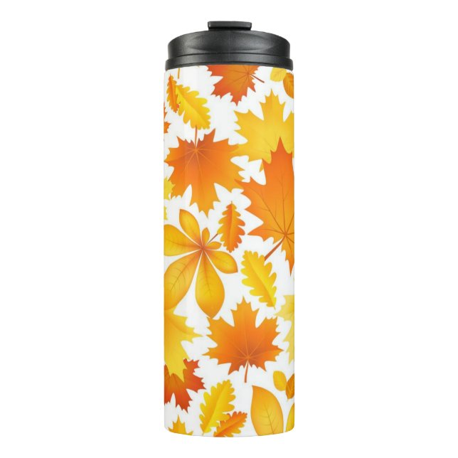 Autumn pattern thermal tumbler (Front)