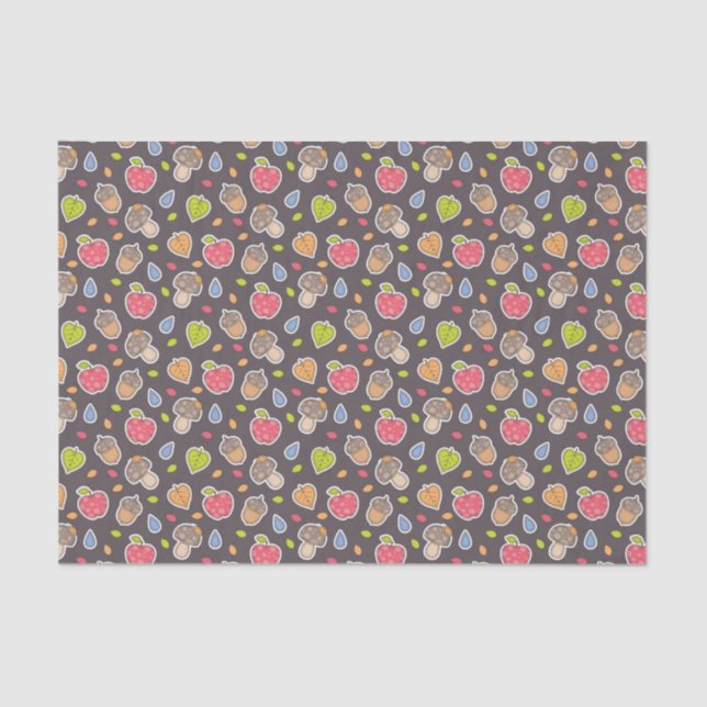 autumn pattern tissue paper (Front)