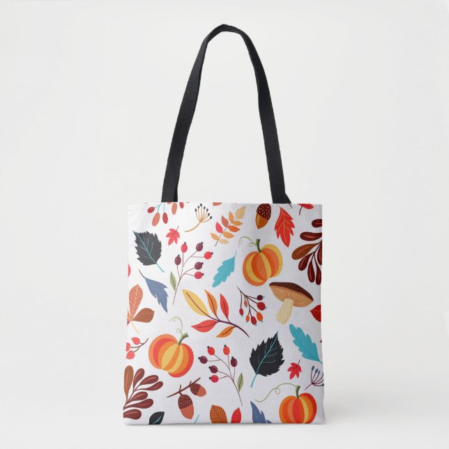 Autumn Pattern Tote Bag (Front)