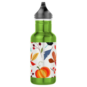 Autumn Pattern Water Bottle
