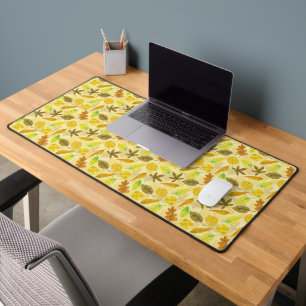 Autumn pattern watercolor 2 desk mat
