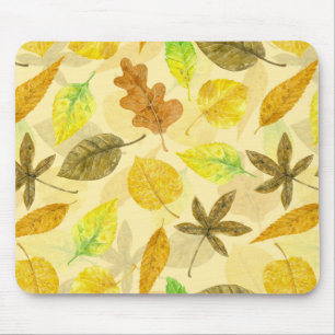 Autumn pattern watercolor 2 mouse mat