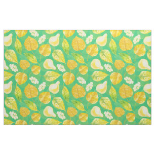 Autumn pattern watercolor fabric