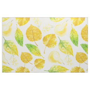 Autumn pattern watercolor fabric