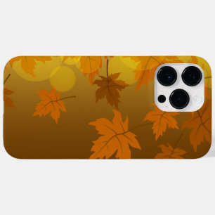 Autumn pattern with falling maple leaves and bokeh Case-Mate iPhone 14 pro max case