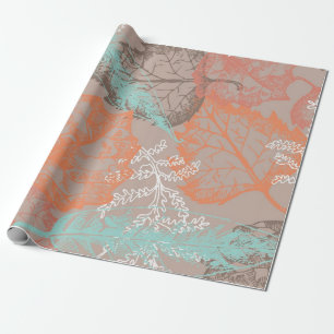 Autumn pattern wrapping paper