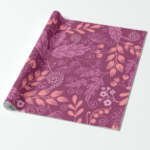 Autumn pattern wrapping paper