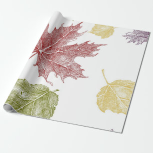 Autumn pattern wrapping paper
