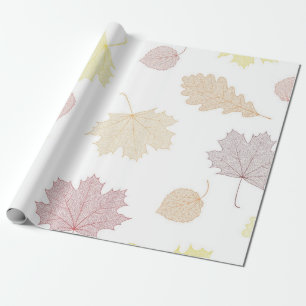 Autumn pattern wrapping paper