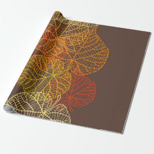 Autumn pattern wrapping paper