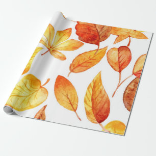 Autumn pattern wrapping paper