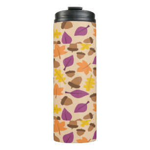 Autumn patterned thermal tumbler
