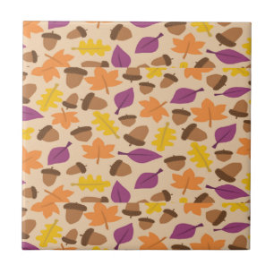 Autumn patterned tile