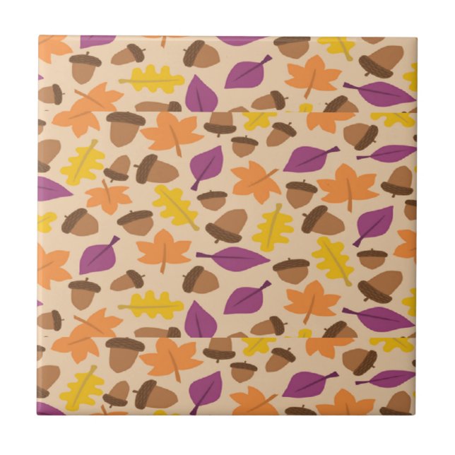 Autumn patterned tile (Front)