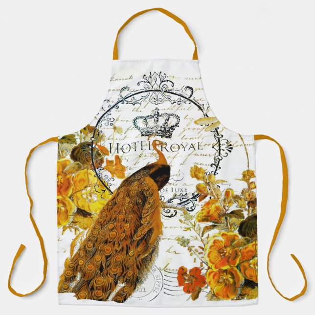 Autumn peacock apron (Front)