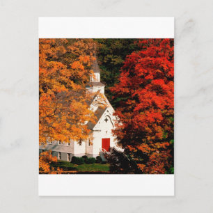 Autumn Peaking Colour Vermont Postcard