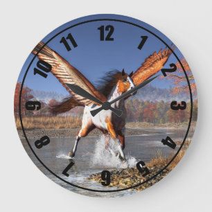 Autumn Pegasus Large Clock