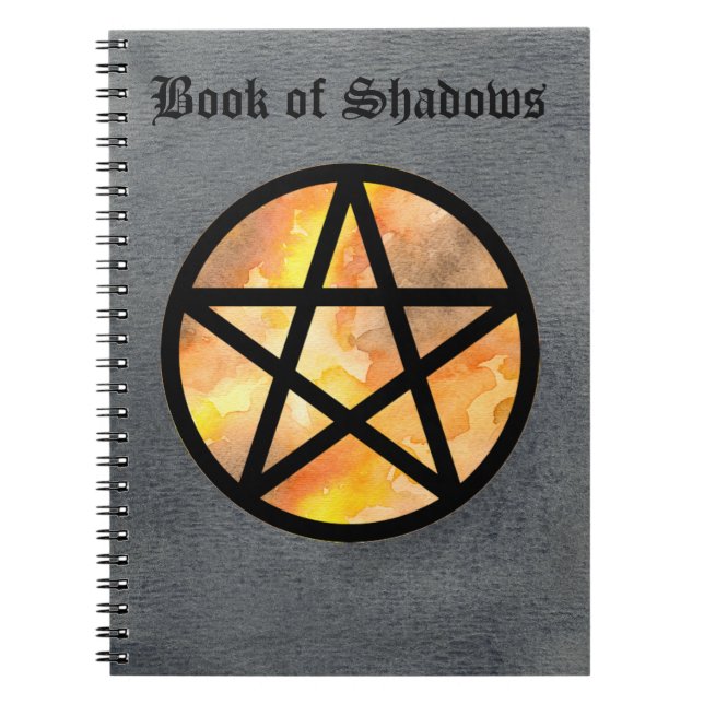 Autumn Pentacle Book of Shadows Notebook 2 (Front)