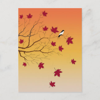 Autumn Perch Post Card