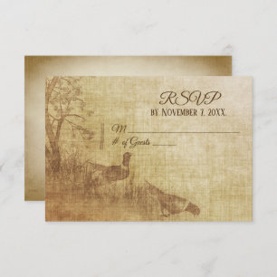 Autumn Pheasant Wedding RSVP