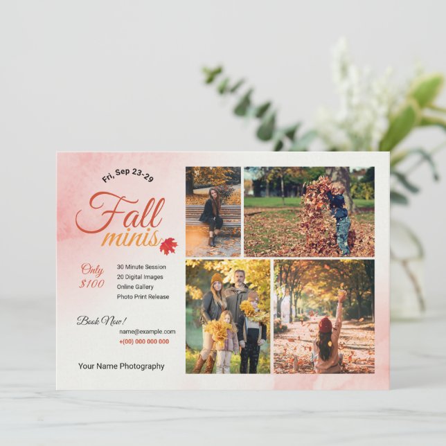 Autumn Photography Mini Session Template (Standing Front)