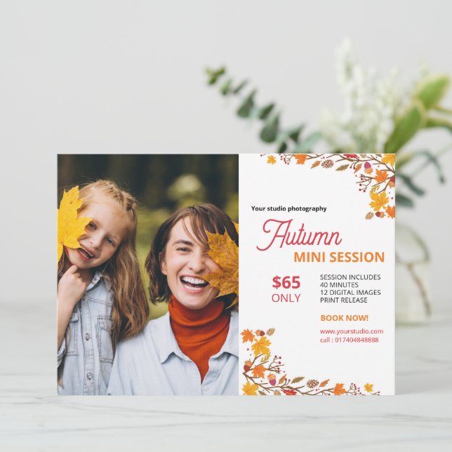 Autumn Photography Mini session Template (Standing Front)