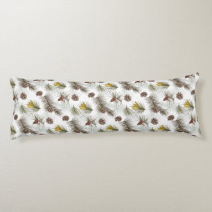 Autumn Pine Cones Body Cushion