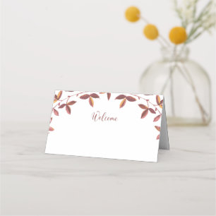 Autumn Places Cards for a Fall Wedding