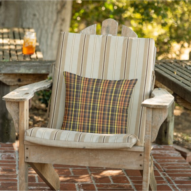 Autumn plaid cushion (Chair)