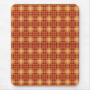 Autumn Plaid Fabric Texture Pattern-52627 Mouse Mat
