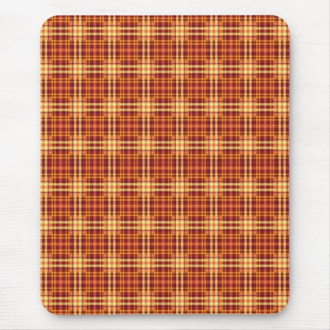 Autumn Plaid Fabric Texture Pattern-52627 Mouse Mat (Front)