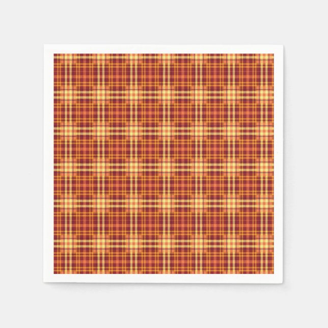 Autumn Plaid Fabric Texture Pattern-52627 Napkin (Front)