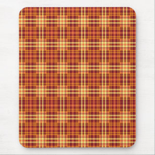 Autumn Plaid Fabric Texture Pattern Tank Top Mouse Mat