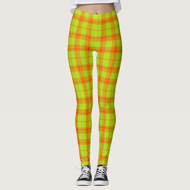 Autumn Plaid leggings (Front)