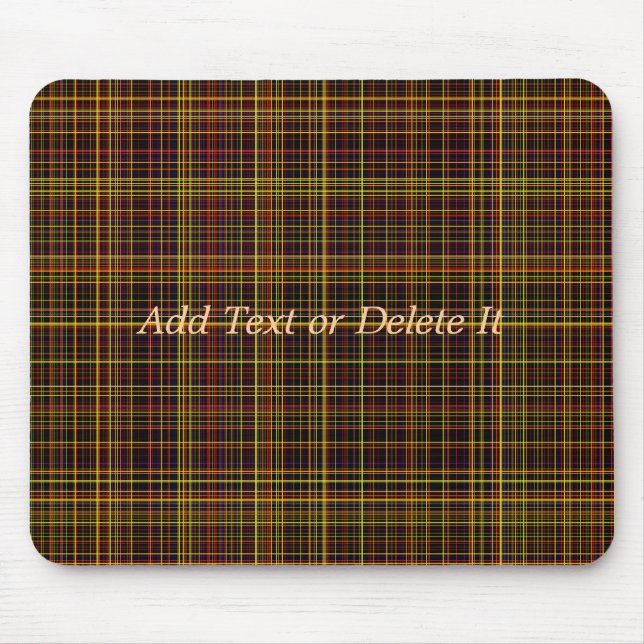 Autumn Plaid mousepad (Front)