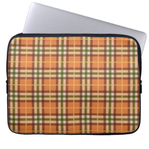 Autumn Plaid Pattern Laptop Sleeve