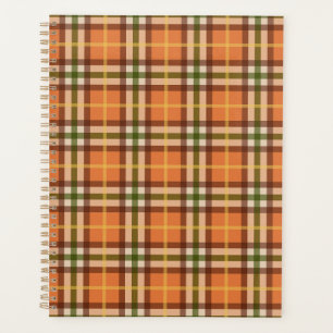 Autumn Plaid Pattern Planner