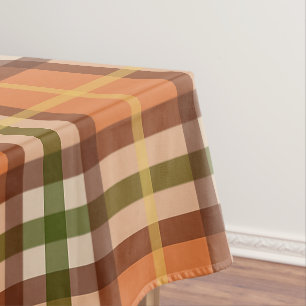 Autumn Plaid Pattern Tablecloth