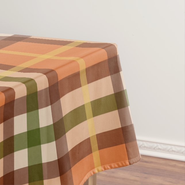 Autumn Plaid Pattern Tablecloth (In Situ)