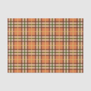 Autumn Plaid Pattern Tissue Paper