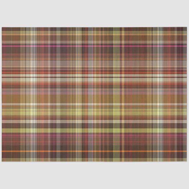 Autumn Plaid Series Design 24 Tissue Paper (Front)