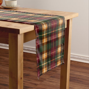Autumn Plaid Short Table Runner