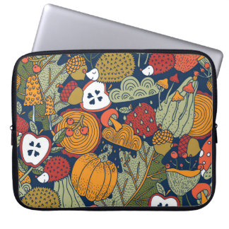 Autumn, polka dots, vintage, seamless pattern. laptop sleeve