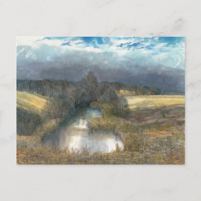 autumn pond postcard (Front)