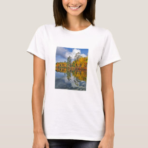 Autumn pond reflections, Maine T-Shirt