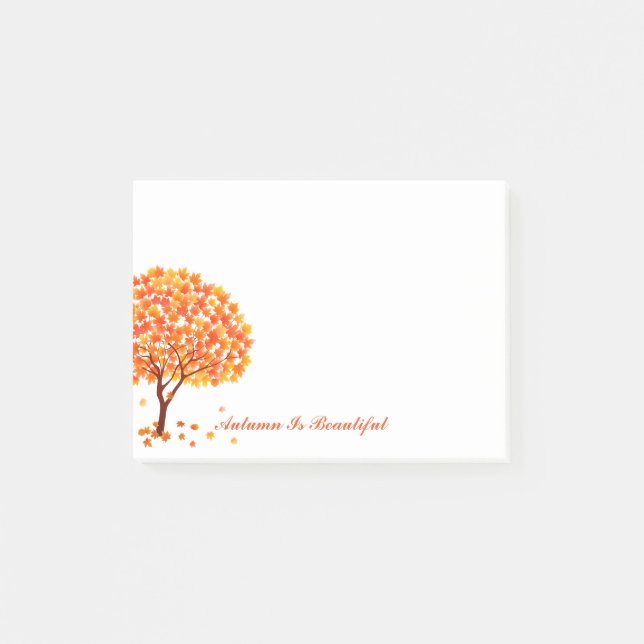 Autumn Post Notes-Autumn Is Beautiful Post-it Notes (Front)