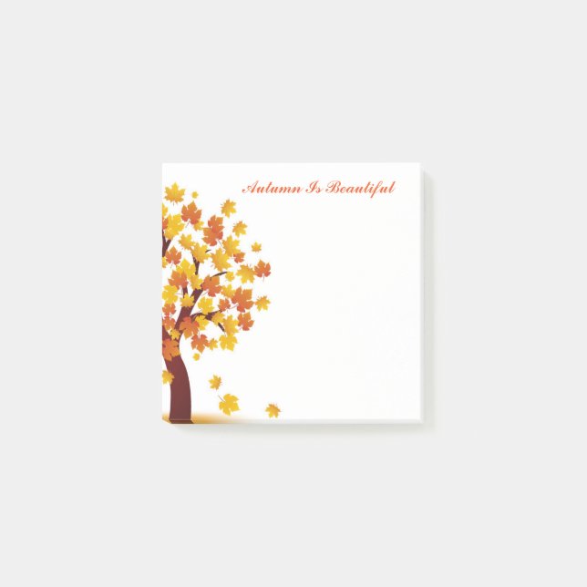Autumn Post Notes-Autumn Is Beautiful Post-it Notes (Front)