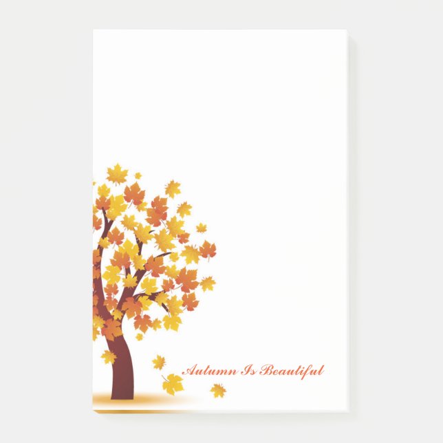 Autumn Post Notes-Autumn Is Beautiful Post-it Notes (Front)