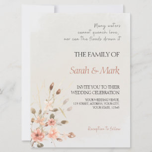 Autumn Promise - Elegant Fall Wedding Invitation