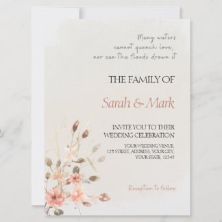 Autumn Promise - Elegant Fall Wedding Invitation